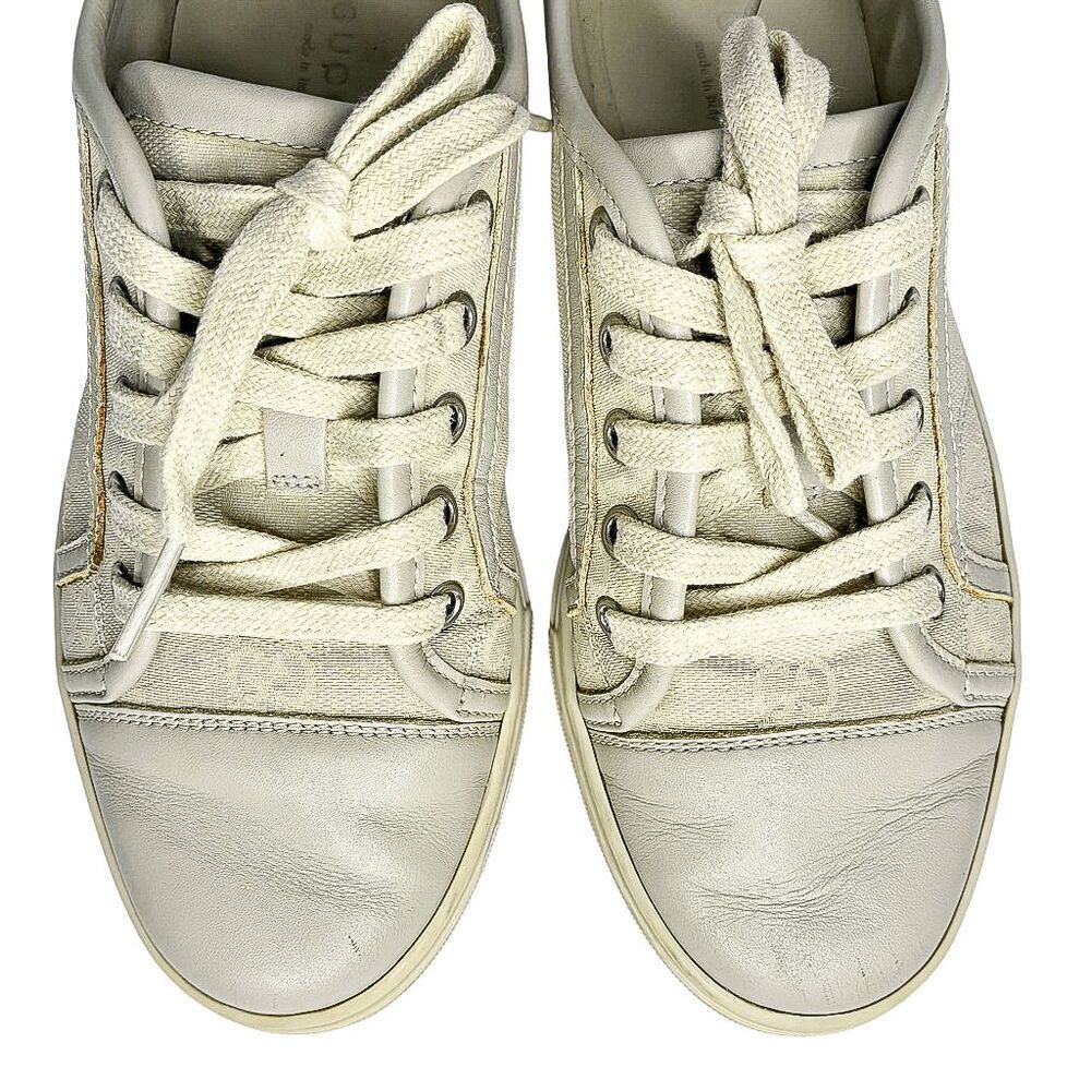 Gucci Original GG Low Top Monogram Sneakers Cream EU 36 US 6 Lace up Women Shoes - Picture 4 of 11